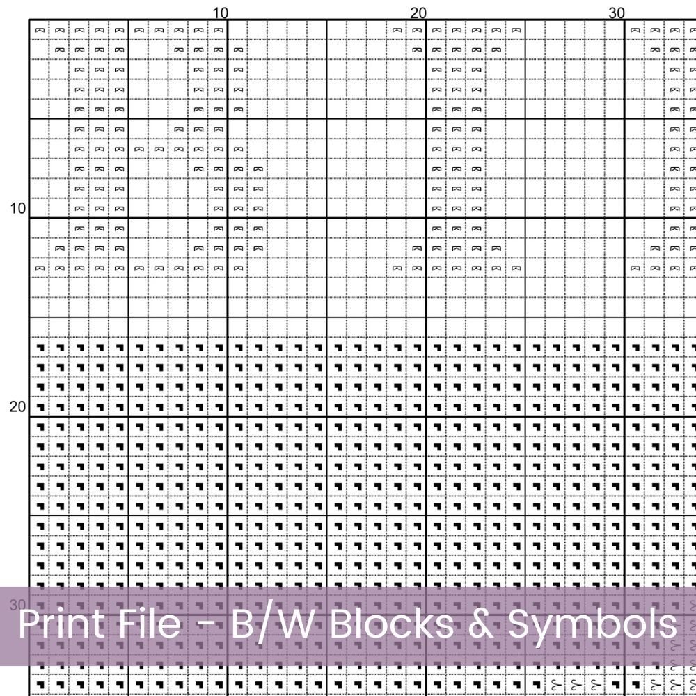 April Birth Month Flower Counted Cross Stitch PDF Pattern, Daisies Cross Stitch Pattern, Instant Download, Modern Floral Cross Stitch