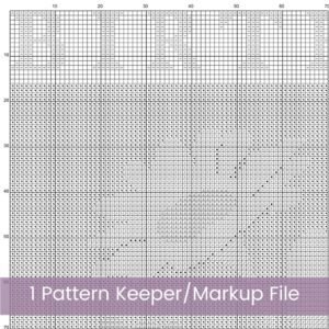 April Birth Month Flower Counted Cross Stitch PDF Pattern, Daisies Cross Stitch Pattern, Instant Download, Modern Floral Cross Stitch