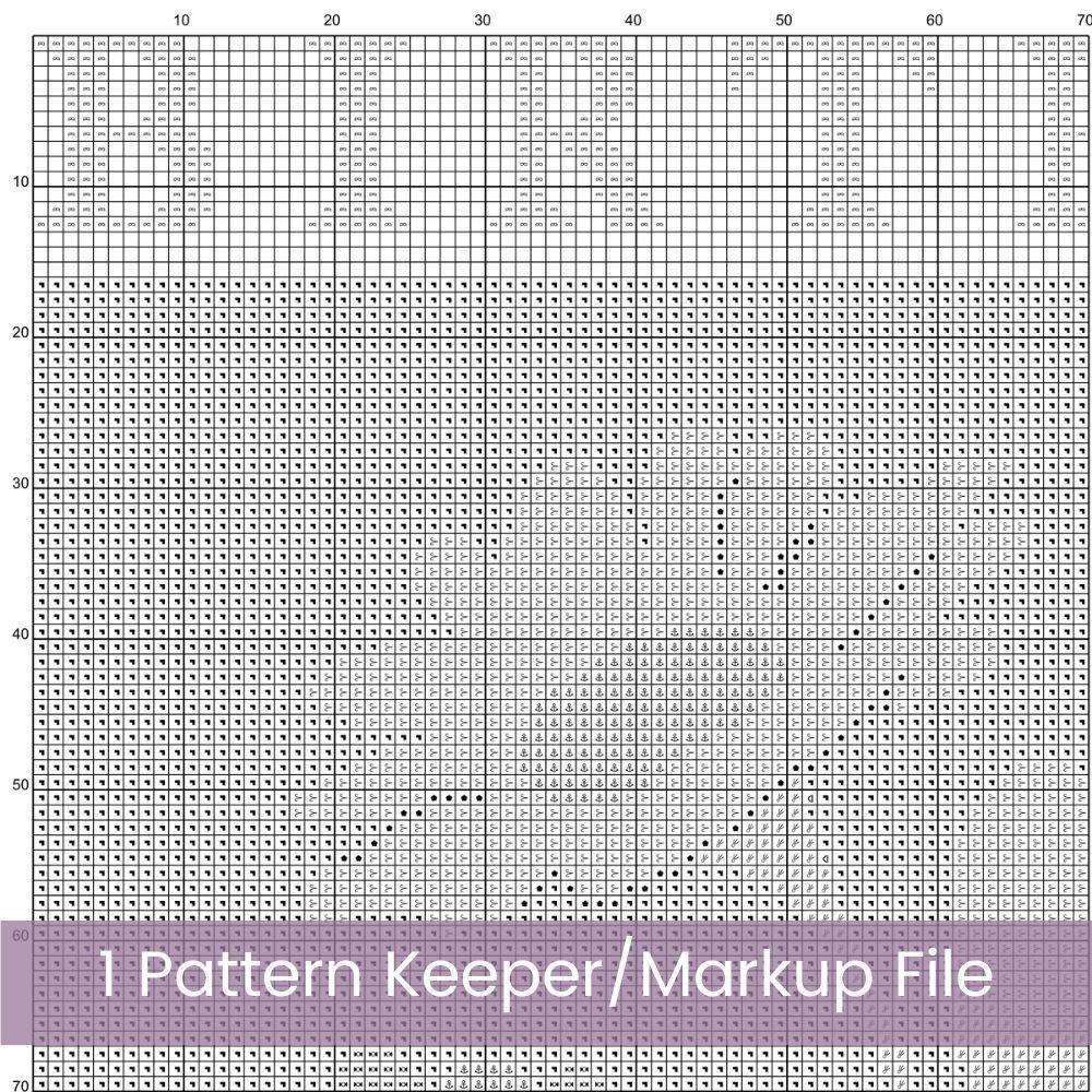 April Birth Month Flower Counted Cross Stitch PDF Pattern, Daisies Cross Stitch Pattern, Instant Download, Modern Floral Cross Stitch