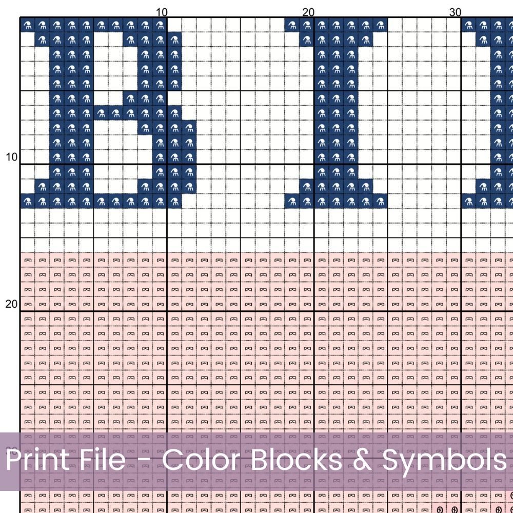 April Birth Month Flower Counted Cross Stitch PDF Pattern, Sweet Pea Cross Stitch Pattern, Instant Download, Modern Floral Cross Stitch