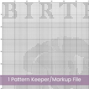 April Birth Month Flower Counted Cross Stitch PDF Pattern, Sweet Pea Cross Stitch Pattern, Instant Download, Modern Floral Cross Stitch