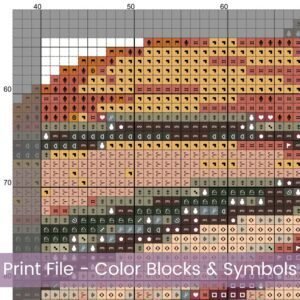 Fall Pumpkin Book Stack Cross Stitch Pattern | Cozy Autumn Reading Themed Design | Full Coverage Pattern