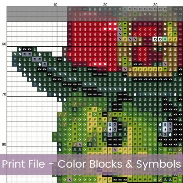 Christmas Pickles Cross Stitch Pattern | Cute Holiday Decor | Partial Coverage PDF | Digital Download