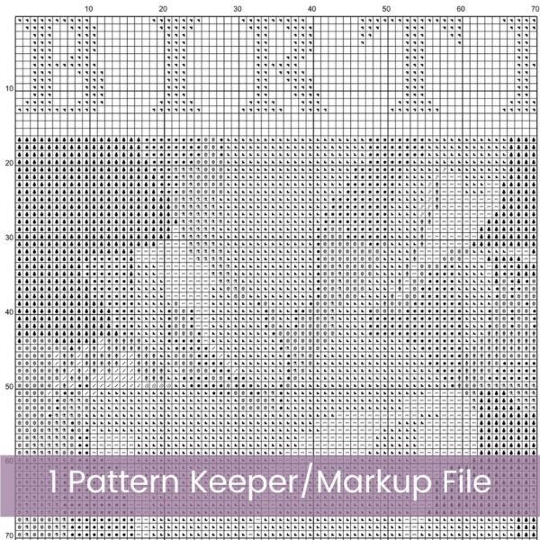 February Birth Flower Cross Stitch Pattern Book – Irises in Modern Flower Market Style