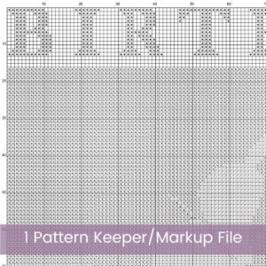 February Birth Flower Cross Stitch Pattern Book – Violets in Modern Flower Market Style