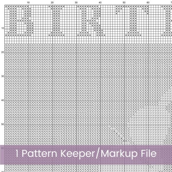 February Birth Flower Cross Stitch Pattern Book – Violets in Modern Flower Market Style