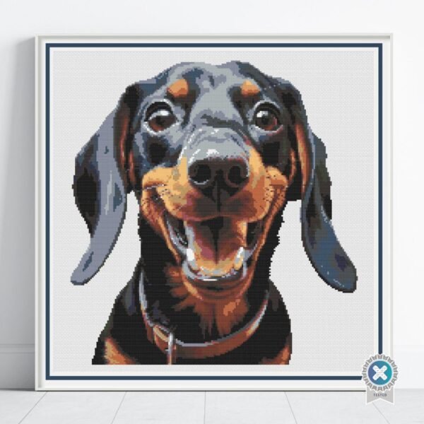 Dachshund Cross Stitch Pattern