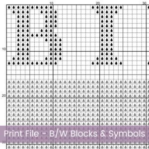 January Birth Flower Carnation Cross Stitch Pattern | Minimalist Boho “Flower Market” Style | Full Coverage PDF