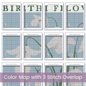 January Birth Flower Snowdrop Cross Stitch Pattern | Minimalist Boho “Flower Market” Style | Full Coverage PDF