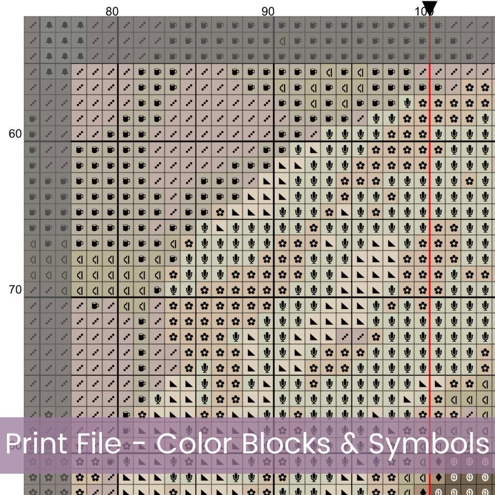 White Rose Cross Stitch Pattern | Oil Painting Style Floral Embroidery | Elegant Full Coverage Design in Ivory & Grey