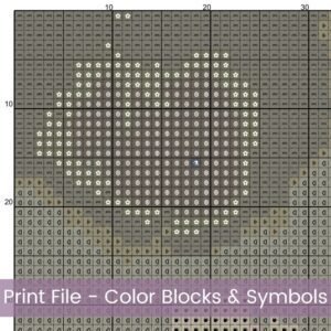 White Rose Cross Stitch Pattern 2 | Oil Painting Style Floral Embroidery | Elegant Full Coverage Design in Ivory & Grey