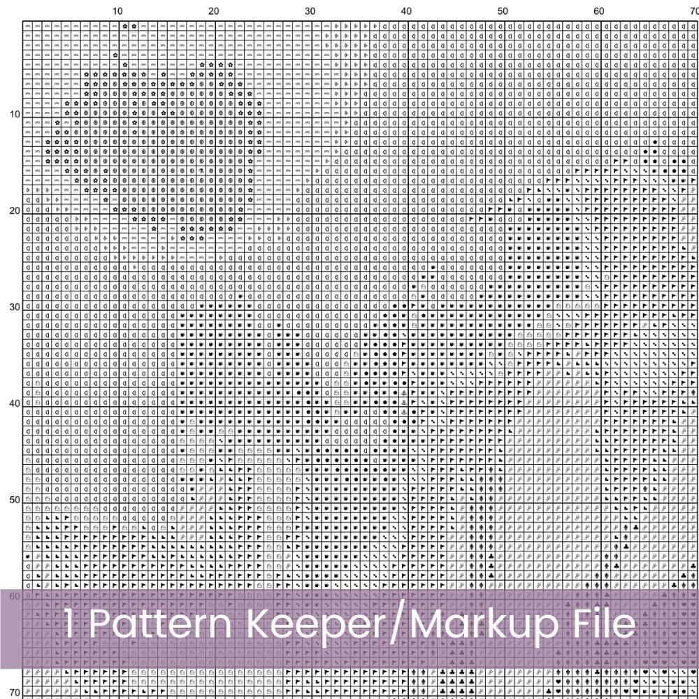 White Rose Cross Stitch Pattern 2 | Oil Painting Style Floral Embroidery | Elegant Full Coverage Design in Ivory & Grey