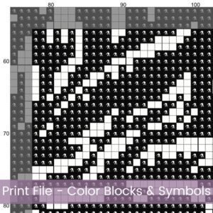 Tribal Dragon Cross Stitch Pattern | Black Silhouette Embroidery | Partial Coverage PDF | Digital Download