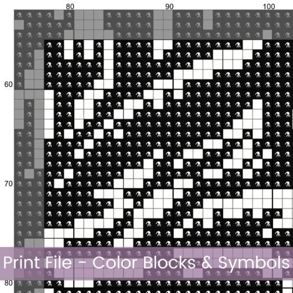 Tribal Dragon Cross Stitch Pattern | Black Silhouette Embroidery | Partial Coverage PDF | Digital Download