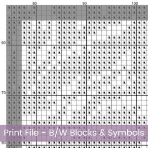 Tribal Dragon Cross Stitch Pattern | Black Silhouette Embroidery | Partial Coverage PDF | Digital Download