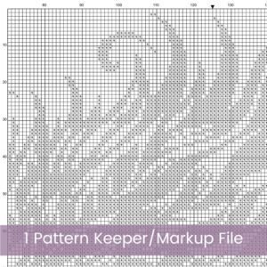 Tribal Dragon Cross Stitch Pattern | Black Silhouette Embroidery | Partial Coverage PDF | Digital Download