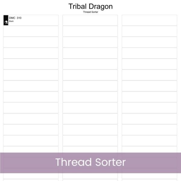Tribal Dragon Cross Stitch Pattern | Black Silhouette Embroidery | Partial Coverage PDF | Digital Download