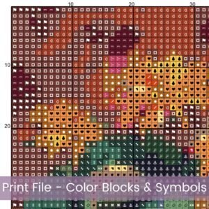 🌺Bring color and charm to your stitching with this Streets in Bloom Cross Stitch Pattern — a full coverage design bursting with life and detail!