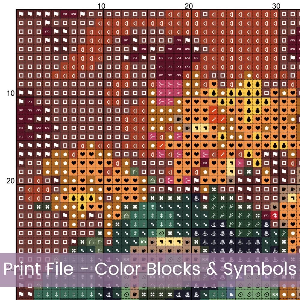 🌺Bring color and charm to your stitching with this Streets in Bloom Cross Stitch Pattern — a full coverage design bursting with life and detail!