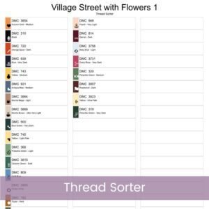 🌺Bring color and charm to your stitching with this Streets in Bloom Cross Stitch Pattern — a full coverage design bursting with life and detail!