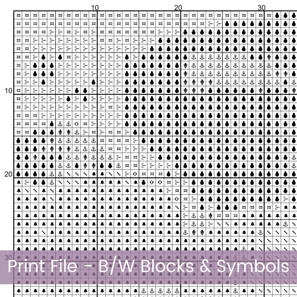 Vibrant Village Street Cross Stitch Pattern | Colorful Floral Village Scene | Full Coverage PDF