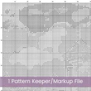 Vibrant Village Street Cross Stitch Pattern | Colorful Floral Village Scene | Full Coverage PDF