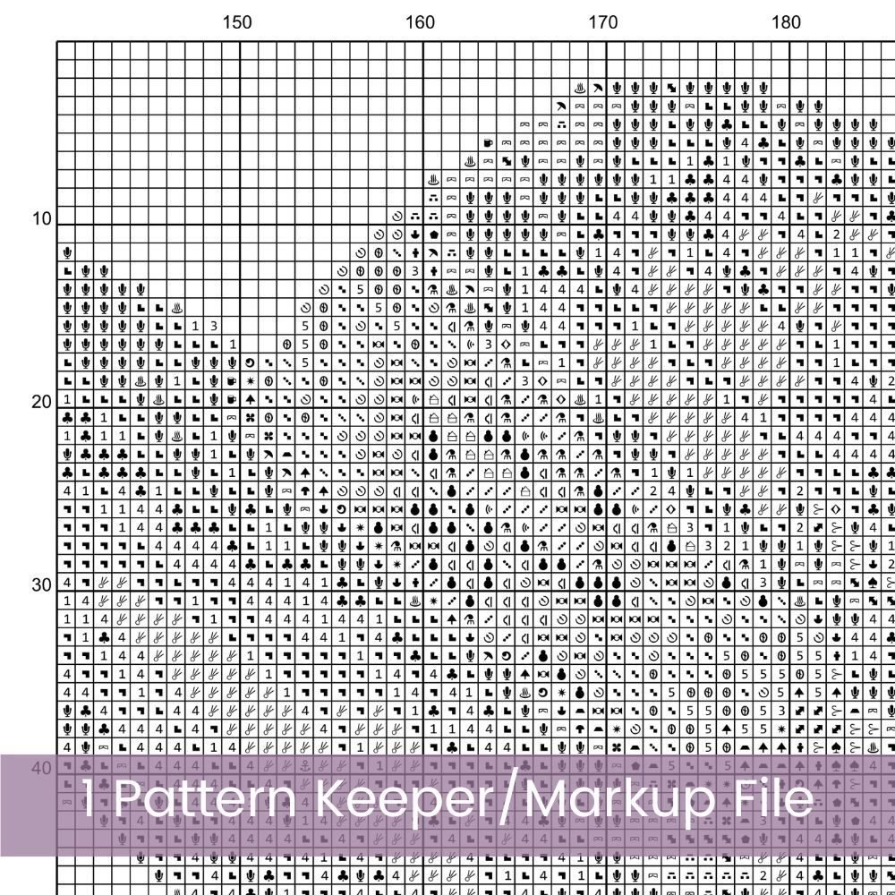 Beach Signpost Cross Stitch Pattern