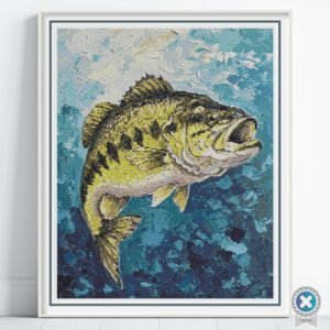 Largemouth Bass Cross Stitch Pattern