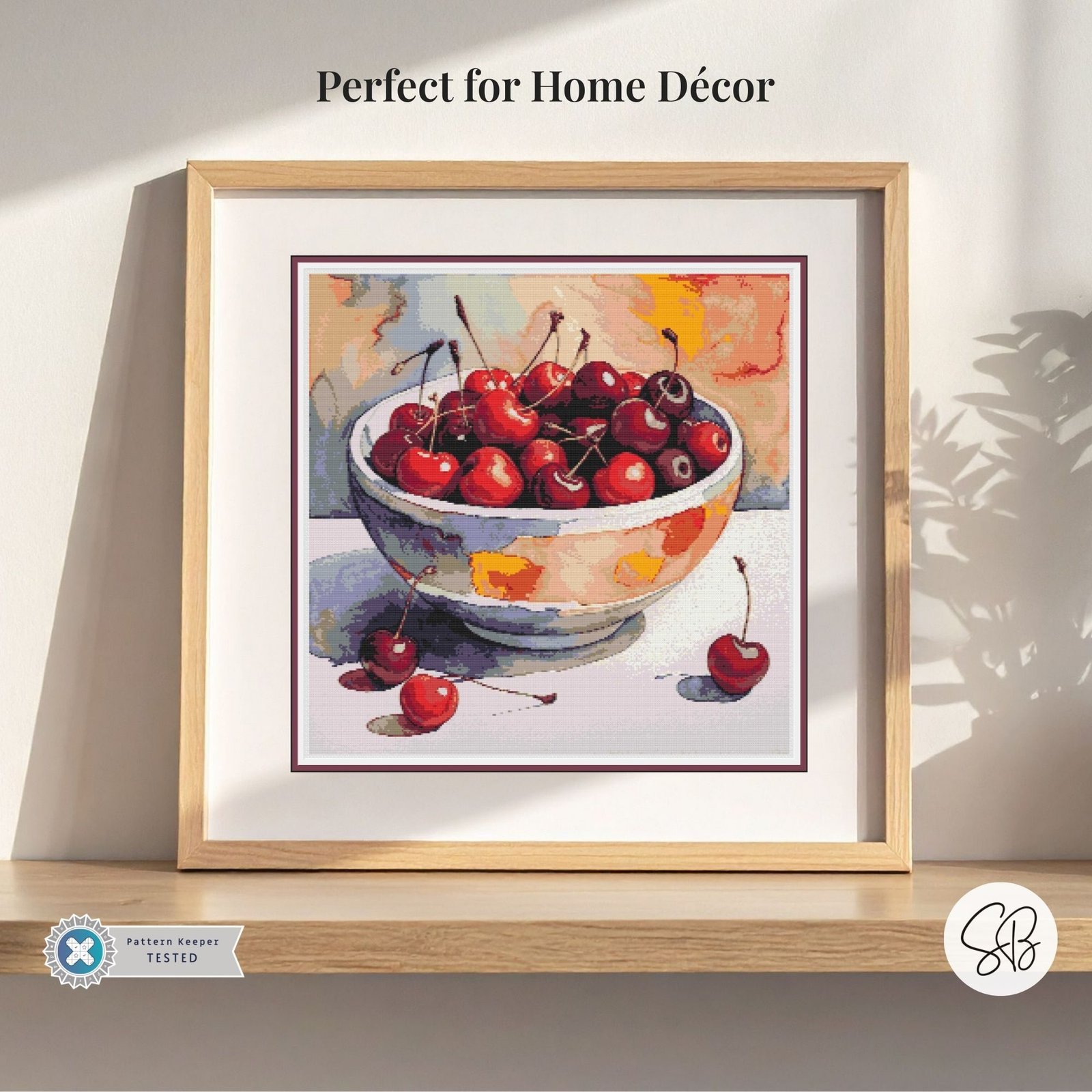 Bowl of Cherries Cross Stitch Pattern - Image 5