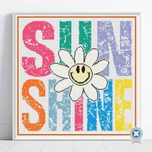 Smiling Daisy Cross Stitch Pattern